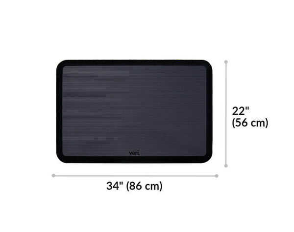 standing mat 34 by 22 is 34 inches wide and 22 inches long
